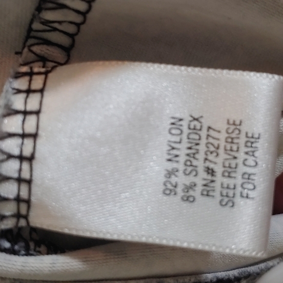 Croft & Barrow Stretch Blue Tan Paisley Active Tank Top Undershirt Size L - Picture 4 of 6